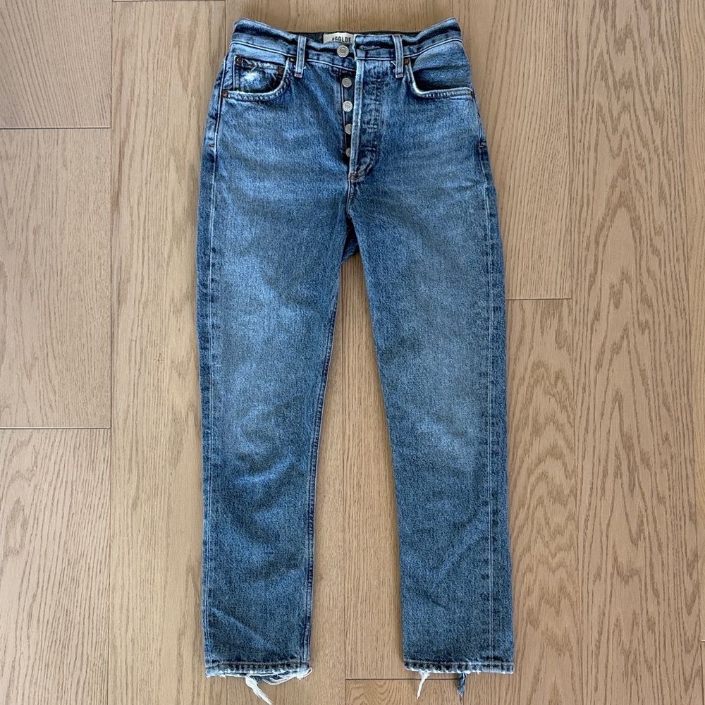 Agolde | Riley High Rise Straight Crop Jeans